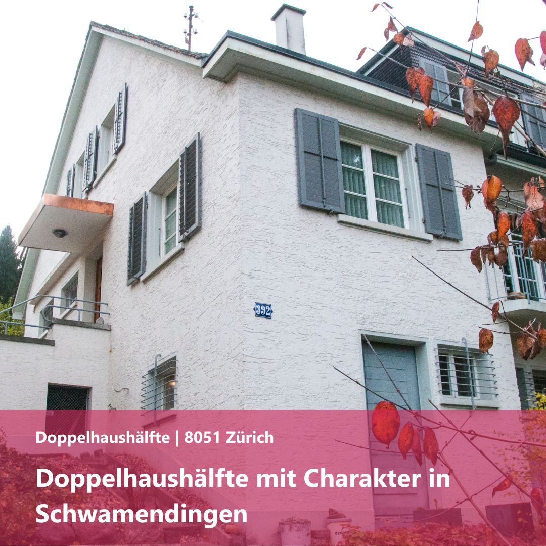 Doppelhaushälfte mit Charakter in Schwamendingen in Zürich